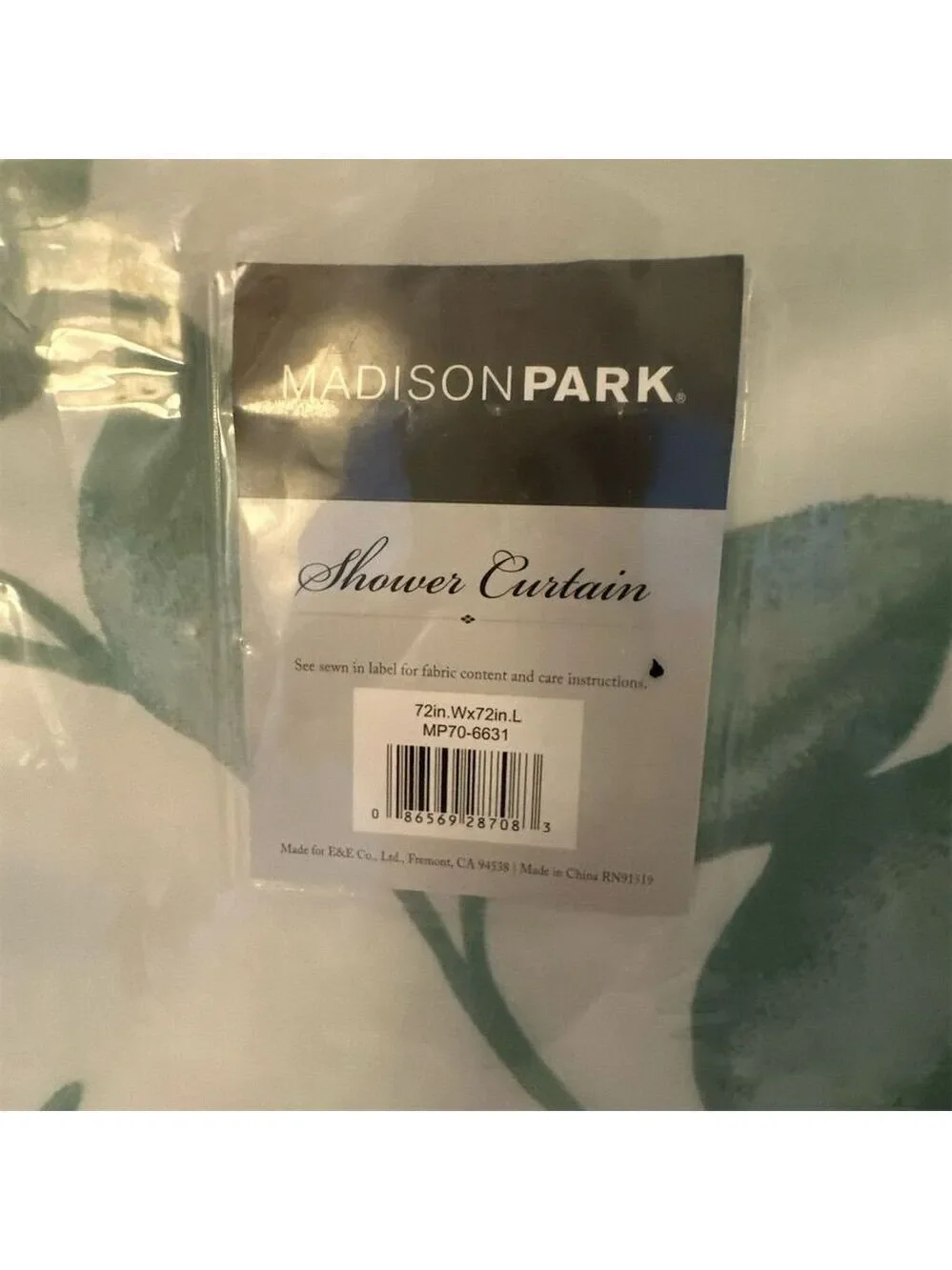 Madison Park Cecily Botanical Shower Curtain 72x72 Multicolor Modern